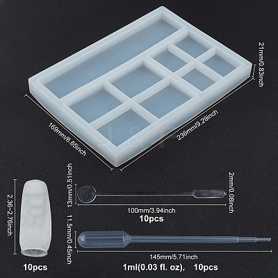 DIY Display Stand Silicone Molds Kits DIY-FG0001-63-1