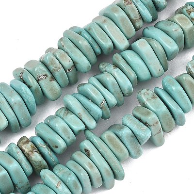 Natural Howlite Beads Strands G-A302-A01-03-1