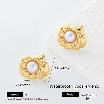 304 Stainless Steel Stud Earrings for Women PM4450-5-1