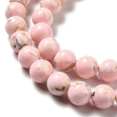 Synthetic Turquoise and Sea Shell Assembled Beads Strands G-D482-01D-06-1
