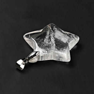 Natural Quartz Crystal Pendants G-I319-04P-06-1
