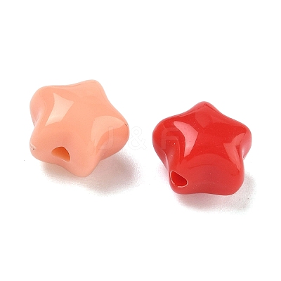 Opaque Acrylic Beads OACR-D324-02-1