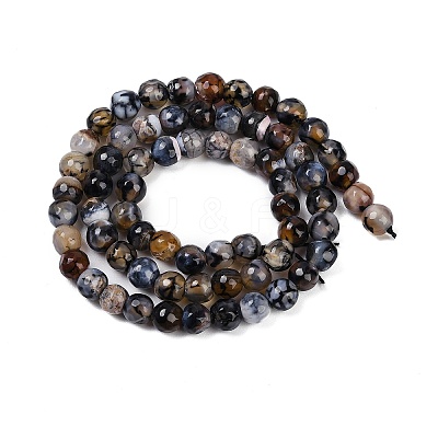 Natural Fire Crackle Agate Beads Strands G-C082-A01-38-1