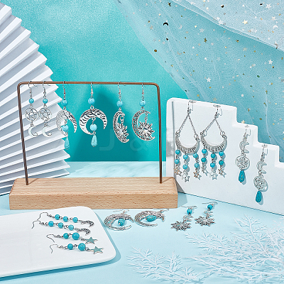 DIY Moon and Star Earring Making Kit DIY-SC0020-19-1