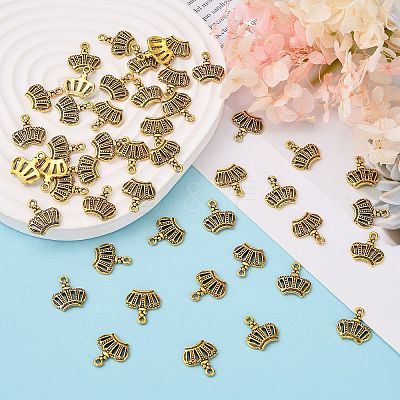 Tibetan Style Alloy Charms X-TIBEP-S029-AG-LF-1