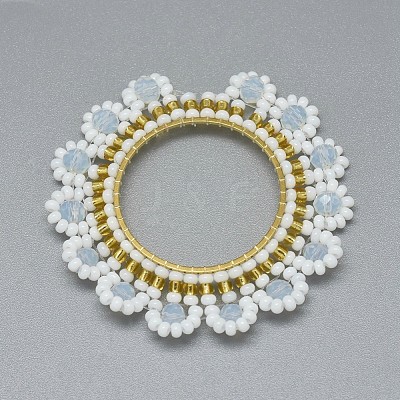 Handmade Woven Pendants GLAA-F102-O04-1