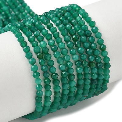 Natural Green Onyx Agate Beads Strands X-G-C201-B02-3mm-1