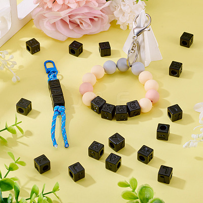 150Pcs Opaque Acrylic European Beads SACR-TA0001-59A-1
