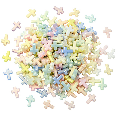 300Pcs Opaque Acrylic Beads SACR-SC0001-60-1