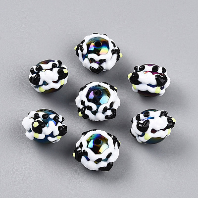 Opaque Acrylic Beads SACR-YW0002-01E-1