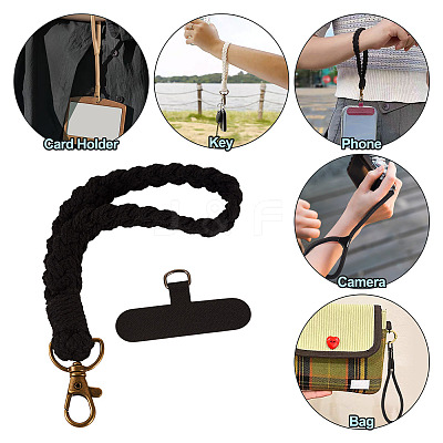 Cotton Braided Mobile Straps AJEW-TAC0030-030B-1