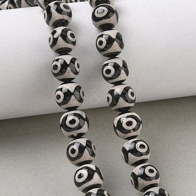 Tibetan Style dZi Beads Strands GG-CBA3DA1-06-1