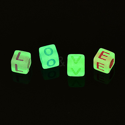 Luminous Transparent Acrylic Beads X-LACR-N001-59-1
