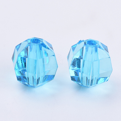 Transparent Acrylic Beads TACR-Q256-6mm-V40-1