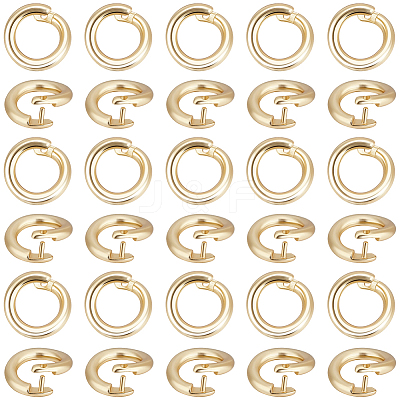 Brass Twister Clasps KK-BBC0025-17A-G-1