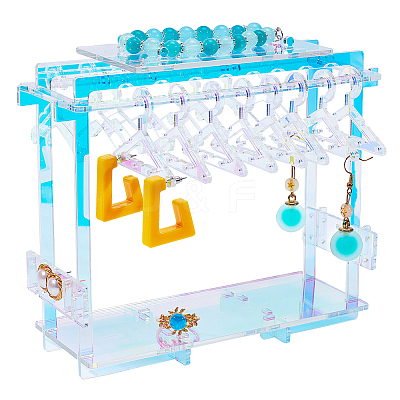 Opaque Acrylic Earring Display Stands EDIS-WH0035-19C-1