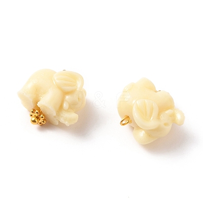 Dyed Synthetic Coral Pendants PALLOY-JF00558-02-1