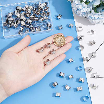 120Pcs 4 Styles 304 Stainless Steel Ear Cuff Findings STAS-UN0056-32-1