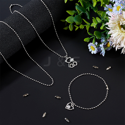 DIY Ball Chain Necklace Bracelet Making Kit DIY-BBC0001-70-1