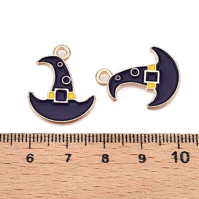 Halloween Theme Alloy Enamel Pendants ENAM-T020-07L-1