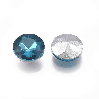 Pointed Back Glass Rhinestone Cabochons RGLA-T029-12mm-15-1