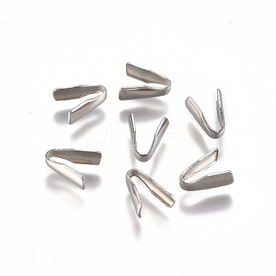 Tarnish Resistant 304 Stainless Steel Cord Ends X-STAS-L234-159A-1