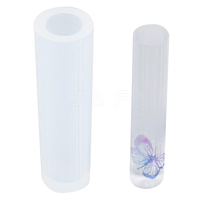 Tube Shape DIY Silicone Molds X-AJEW-P039-05-1