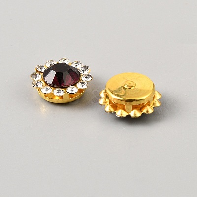 Glass Rhinestone Sew on Rhinestone FIND-WH0521-73-1
