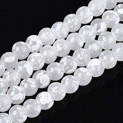 Baking Paint Glass Beads Strands DGLA-N015-6mm-M-1