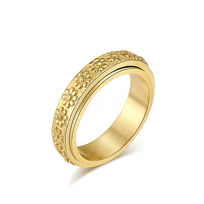 Simple Style 304 Stainless Steel Rotating Finger Rings FS-WGCAB4E-05-1