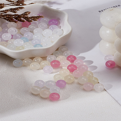 300Pcs Transparent Resin Beads MACR-LP0001-07-1