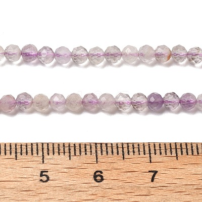 Faceted Natural Amethyst Beads Strands G-RM241221-B42-1