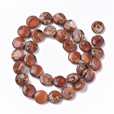 Natural Imperial Jasper Beads Strands G-S355-87B-07-1