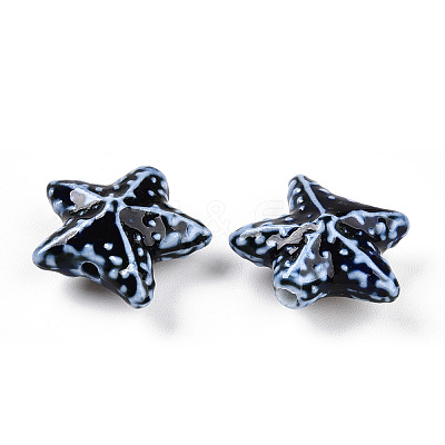 Handmade Porcelain Beads PORC-N008-09O-1