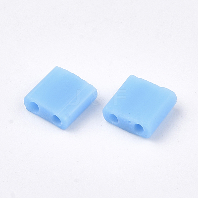 2-Hole Opaque Glass Seed Beads SEED-S023-09D-1