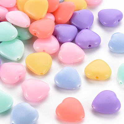 Opaque Acrylic Beads X-TACR-S154-44D-1