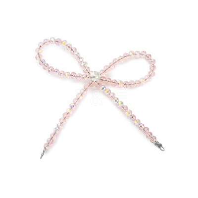 Alloy & Glass Bowknot Chandelier Component Links PALLOY-D360-01D-1