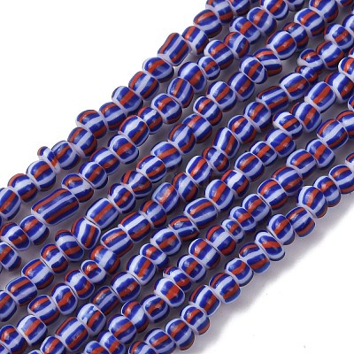 Handmade Lampwork Beads Strands X-BLOW-K001-01A-16-1