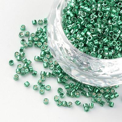 Plated Glass Bugle Beads SEED-R043-08-1