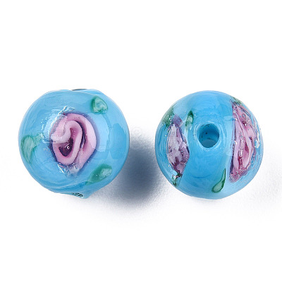 Handmade Lampwork Beads Strands LAMP-N021-45C-1