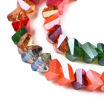 Electroplate Glass Beads Strands GLAA-T023-A17-01-1