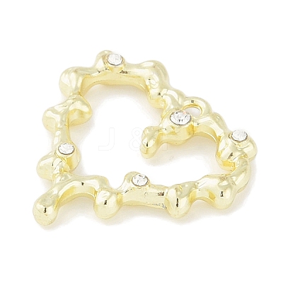 Rack Plating Alloy Crystal Rhinestone Pendants PALLOY-F018-16G-02-1