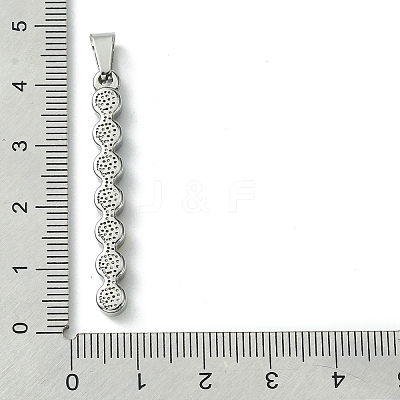 304 Stainless Steel Pendants STAS-H192-04P-1