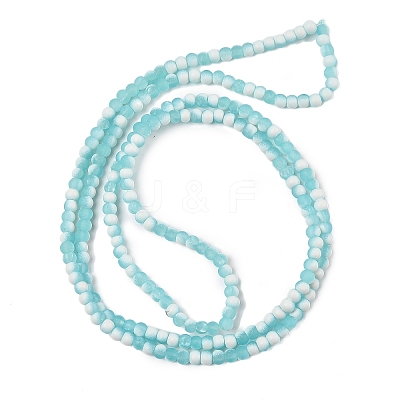 Frosted Crackle Glass Beads X1-GLAA-U001-4mm-M08-1