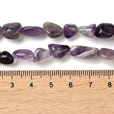 Natural Amethyst Beads Strands G-C268-A05-8x10mm-1