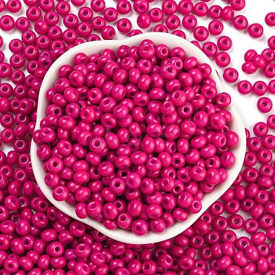 Imitation Jade 3/0 Glass Seed Beads SEED-Z001-A-B04-1