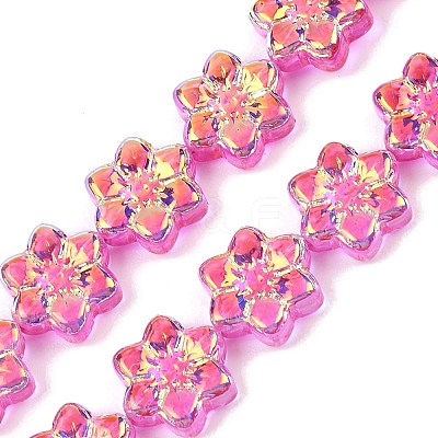 Electroplate Glass Beads Strands EGLA-P069-02A-AB09-1