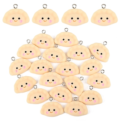 20Pcs Opaque Resin Pendants RESI-YW0004-50-1