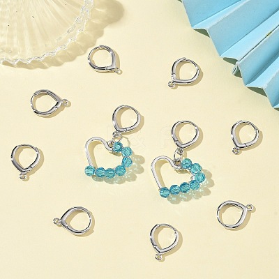 SHEGRACE Brass Hoop Earrings Findings XGR0158P-94P-1