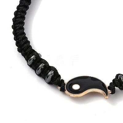 Adjustable Nylon Cord Braided Bead Bracelet EJEW-H118-01G-1